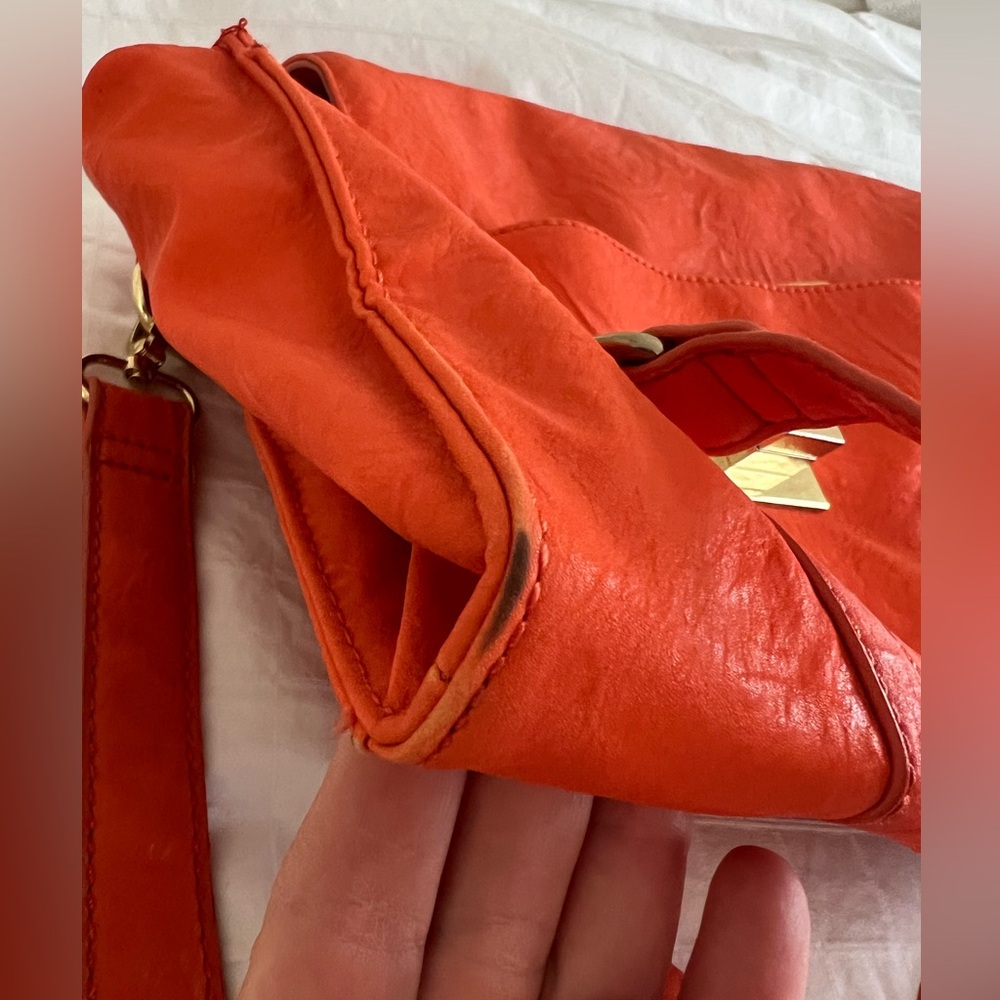 🧡 BCBGeneration 🧡Orange Leather Handbag - Picture 10 of 11